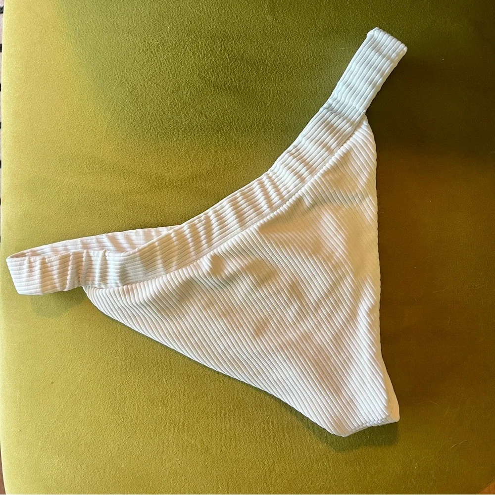 Frankie's Bikinis Georgia Bikini Bottoms White Size Small